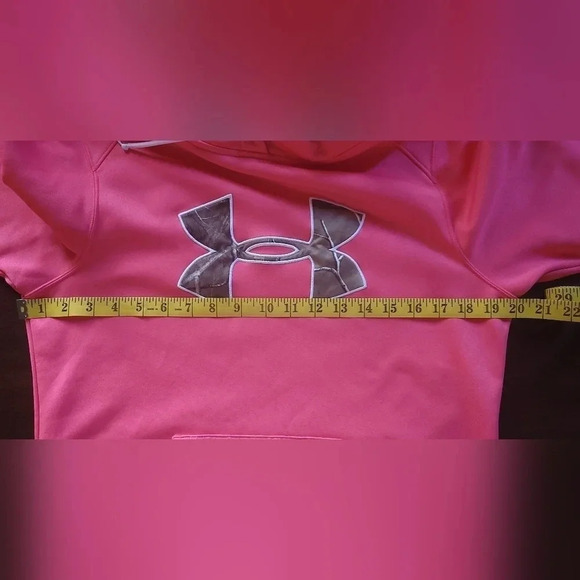 Under Armour Pink Storm Hoodie with Camo Logo Size Medium‎ - Picture 9 of 12